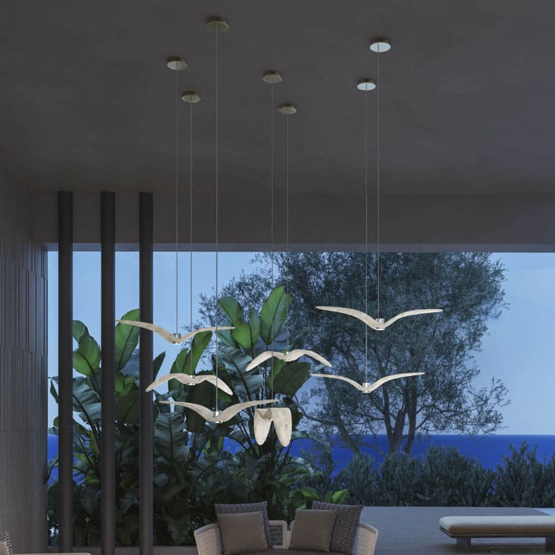 Brokis Lampade a sospensione Night Birds Outdoor silver 5 Longho Design Palermo