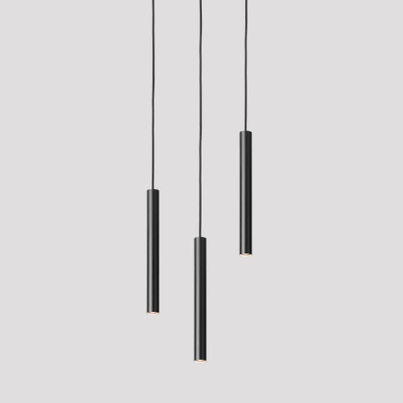 Cini&Nils Lampada a sospensione Cordina Cilindro 200 nero Longho Design Palermo