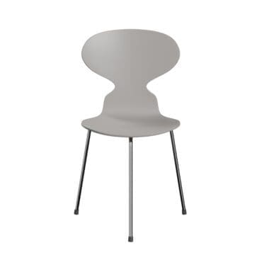 Fritz Hansen – Sedia ANT base cromo scocca Nine Grey Lacquered