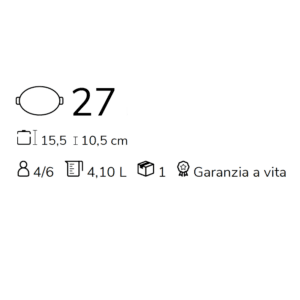 Le Creuset Casseruola Cocotte ovale Evolution 27 Longho Design Palermo