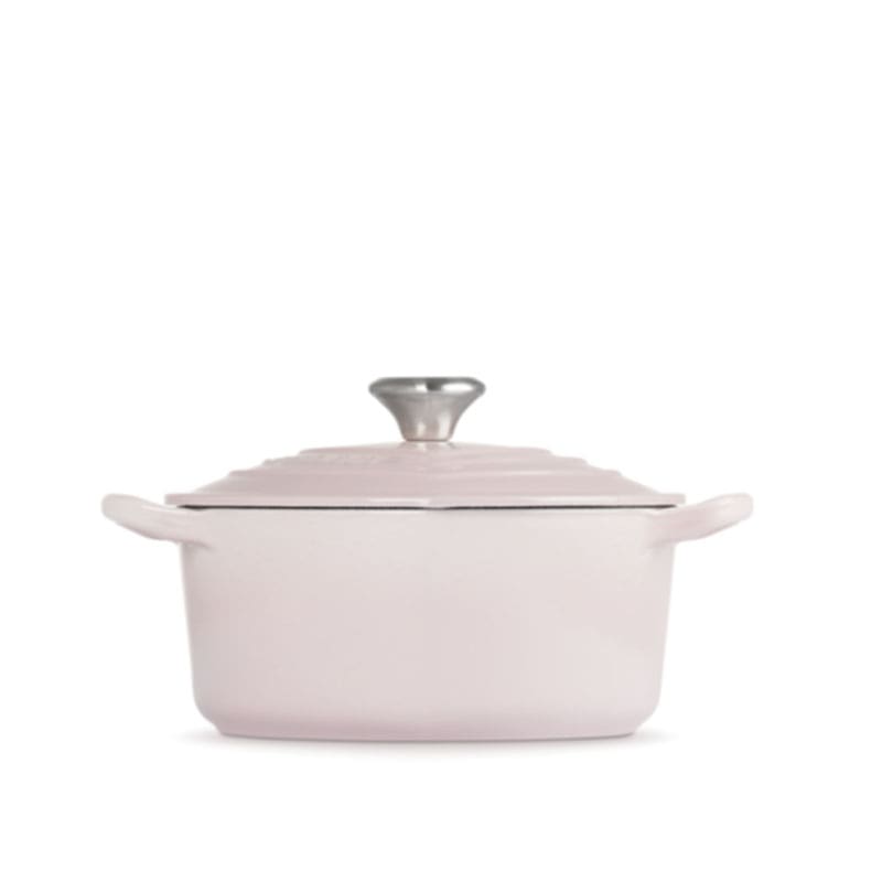 Le Creuset Cocotte a cuore con pomello a cuore 20 Shell Pink 2 Longho Design Palermo