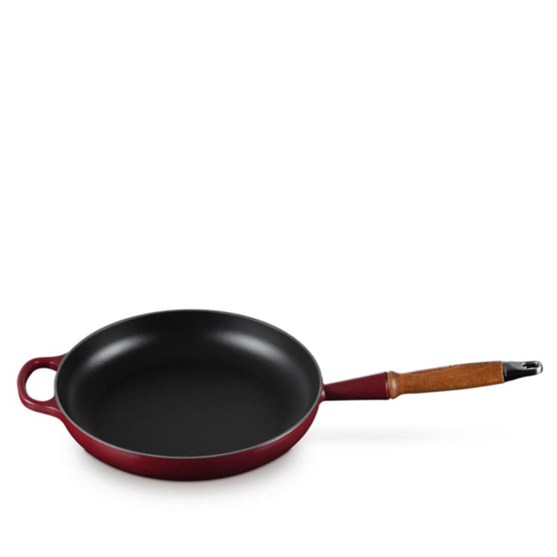 Le Creuset Padella con manico legno Evolution Garnet 1 Longho Design Palermo