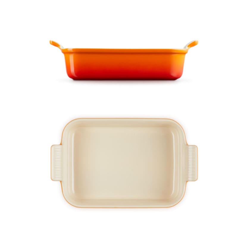Le Creuset Pirofila Rettangolare Tradition 33x20 Arancio Longho Design Palermo