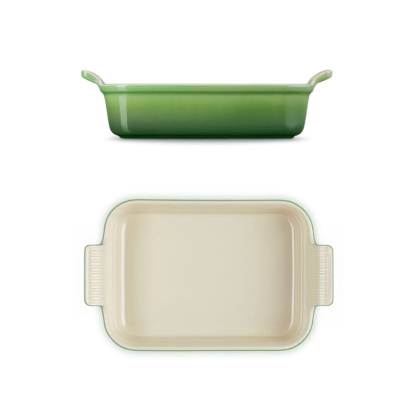 Le Creuset Pirofila Rettangolare Tradition 33x20 Bamboo Green Longho Design Palermo