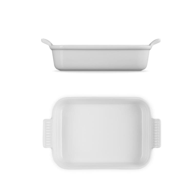 Le Creuset Pirofila Rettangolare Tradition 33x20 White Longho Design Palermo