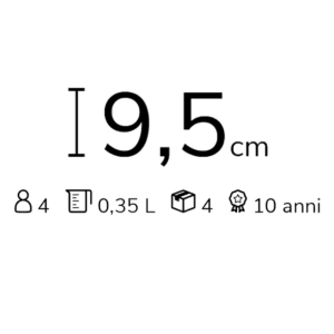 Le Creuset Set 4 Tazze Mug 350 ml London Longho Design Palermo