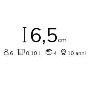 Le Creuset Set 6 Tazze Espresso 100 ml London Longho Design Palermo