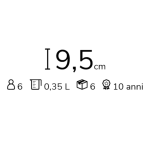 Le Creuset Set 6 tazze Mug 350 ml London Longho Design Palermo