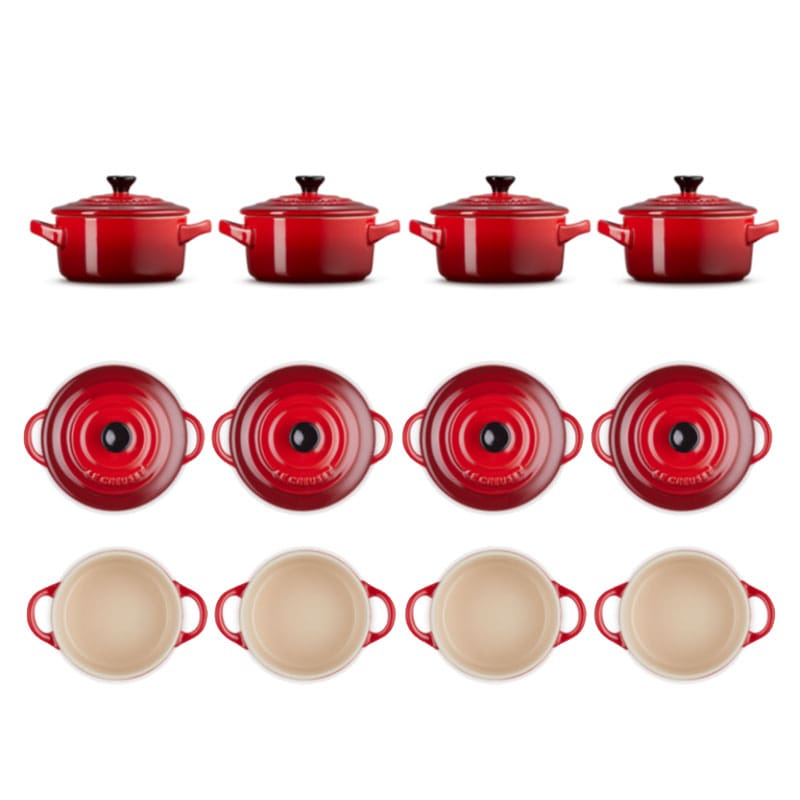 Le Creuset Set Mini Cocotte Ciliegia 1 Longho Design Palermo