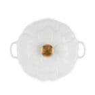 Le Creuset Tegame basso con coperchio a fiore 26 White 3 Longho Design Palermo