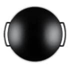 Le Creuset Wok in ghisa vetrificata con coperchio vetro Nero Matt 4 Longho Design Palermo