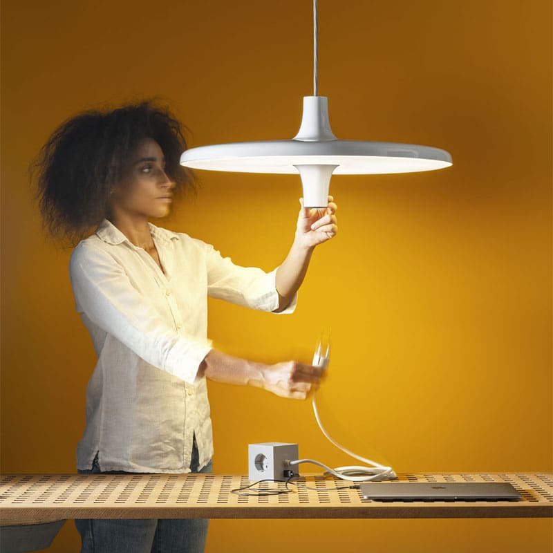 Martinelli Luce Lampada a sospensione Avro bianco 1Longho Design Palermo