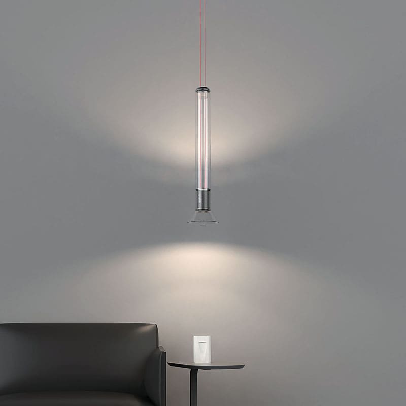 Martinelli Luce Lampada a sospensione Dia luce diretta indiretta grigio Longho Design Palermo