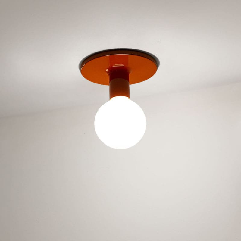 Martinelli Luce Lampada da soffitto Maggiolino arancio sfera Longho Design Palermo
