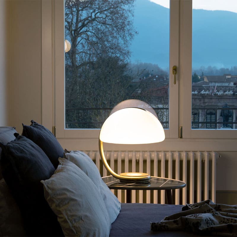 Martinelli Luce Lampada da tavolo Serpente oro 2 Longho Design Palermo