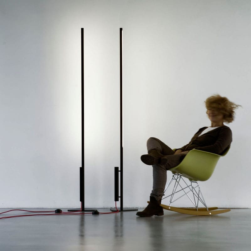 Martinelli Luce Lampada da terra Colibrì H176 nero Longho Design Palermo