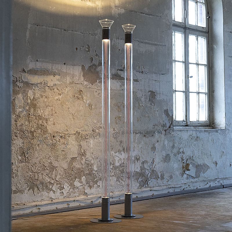 Martinelli Luce Lampada da terra Dia grigio Longho Design Palermo