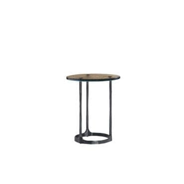 Molteni - Tavolino Aster struttura ottone nero top verde H50