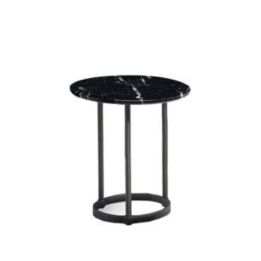 Molteni - Tavolino Regent marmo nero marquina opaco h40 d45
