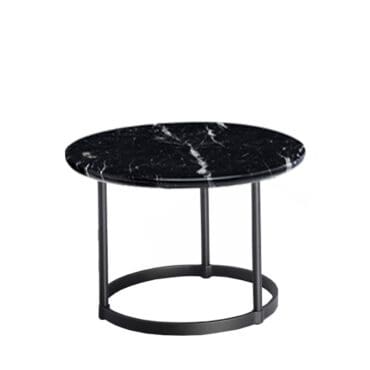 Molteni - Tavolino Regent marmo nero marquina opaco h40 d60