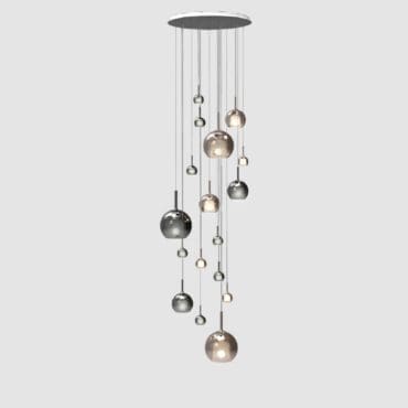 Penta light - Lampada a sospensione Glo Big Cluster 3D