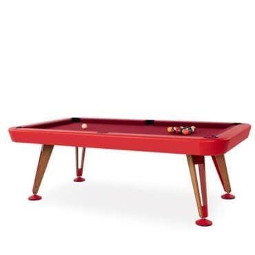 Rs barcelona - Tavolo da biliardo Diagonal 8ft american rosso