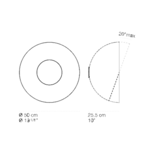 Cini&Nils – Lampada da parete Flip 500 Plafone Parete 