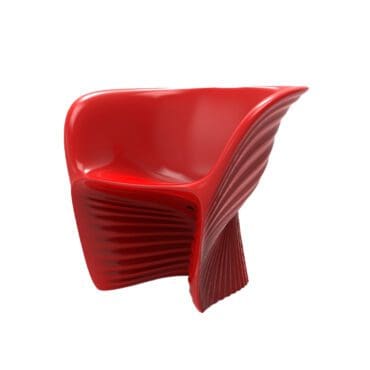 Vondom Lounge chair Biophilia laccato rosso longho design palermo