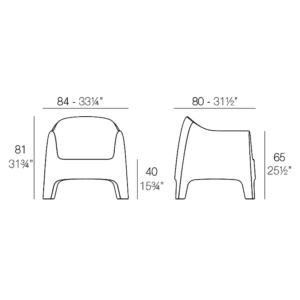 Vondom Lounge chair Solida longho design palermo