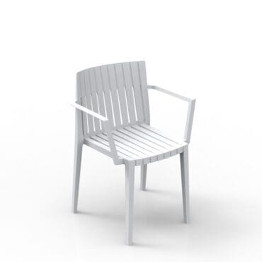 Vondom Sedia Spritz con braccioli bianca basic longho design palermo