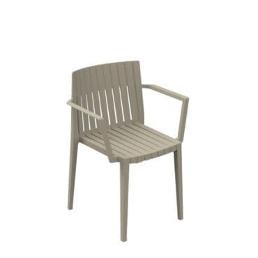 Vondom Sedia Spritz con braccioli ecru basic longho design palermo