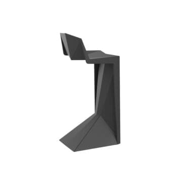 Vondom - Sgabello bar Voxel nero basic set da 4 Pz