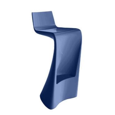 Vondom - Sgabello bar Wing laccato blu