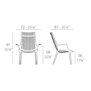 vondom Lounge Chair Ibiza bianca longho design palermo