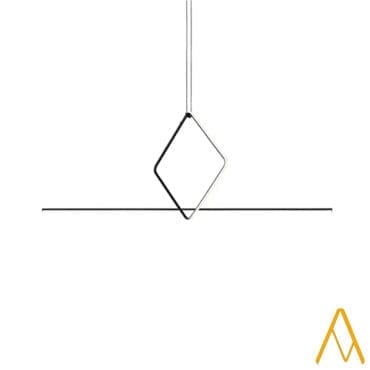 Flos - Sospensione ARRANGEMENTS Square Large + Line + rosone piccolo