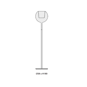 Penta light Lampada da terra Glo longho design palermo