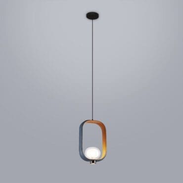 Tooy - Lampada a sospensione Filipa 555.22 nero pelle vetro