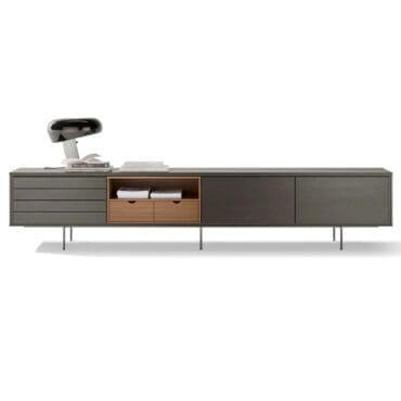 Treku Mobile TV Aura 70 componibile in legno con cassetti longho design palermo