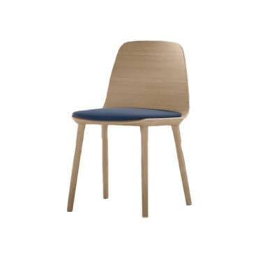 Treku Sedia Bisell in legno con cuscino integrato longho design palermo