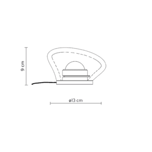 Karman Lampada da tavolo Agua longho design palermo