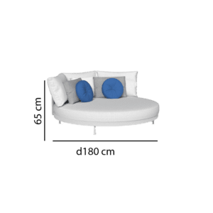 Talenti Daybed Slam Rope white silver longho design palermo
