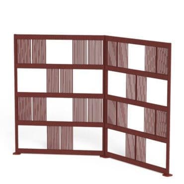 Talenti - Separè Scacco rosso H135 set da due pezzi