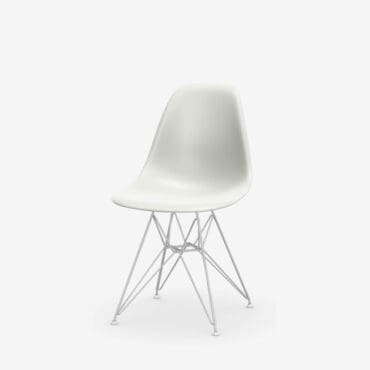 Vitra - Sedia Eames DSR base bianca scocca cotton white RE
