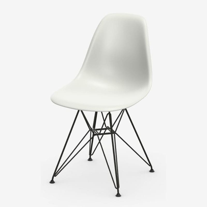 chaise longue sedia eames vitra prezzo Vitra Sedia Eames DSR base bianca scocca cotton white RE