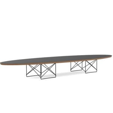 Vitra Tavolino Elliptical ETR HPL nero base basic dark longho palermo design