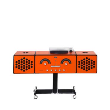 Brionvega Radiofonografo arancio longho design palermo