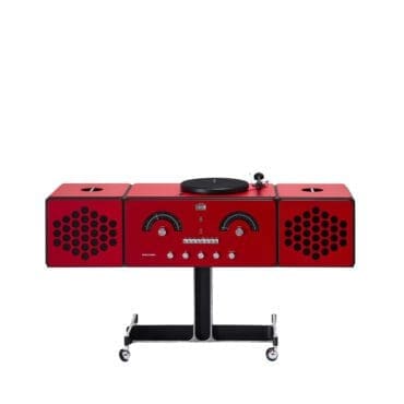 Brionvega Radiofonografo rosso longho design palermo