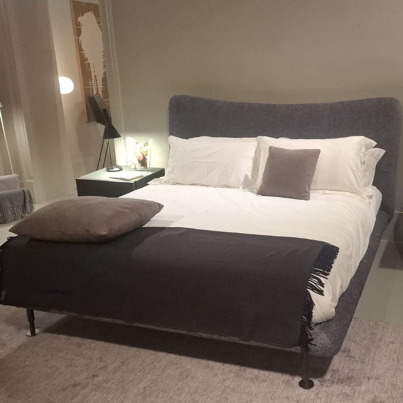 Flou Letto Baia doghe regolabili 170x200 tessuto cat.2 Seattle Longho Design Palermo