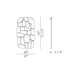 edra Specchiera da parete Miraggio longho design palermo