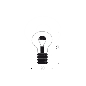 Ingo Maurer Lampada da Tavolo Bulb Brass longho design palermo